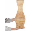 Beliani Wazon dekoracyjny TRINISA Rattan 50 cm Naturalny