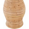 Beliani Wazon dekoracyjny TRINISA Rattan 50 cm Naturalny