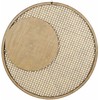 Beliani Sieninis veidrodis PALAU 60 cm rotango spalvos
