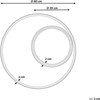 Beliani Sieninis veidrodis PALAU 60 cm rotango spalvos