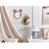 Beliani Sieninis veidrodis ASHANTI 30 cm 33 cm rotangas natūralus