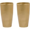Beliani Rinkinys 2 doniczek TSERIA 32 cm Auksinis