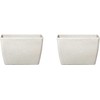 Beliani Rinkinys 2 doniczek 60 x 27 x 41 cm smėlio spalva BARIS Lumarko!