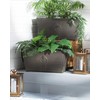 Beliani Rinkinys 2 puodai 60 x 30 x 30 cm raudona PORIA