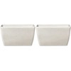 Beliani Rinkinys 2 doniczek 74 x 32 x 45 cm smėlio spalva BARIS