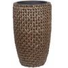 Beliani Rinkinys 2 doniczek CEDRUS Technorattan 37/45 cm Ruda