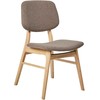 Beliani 2 valgomojo kėdžių komplektas ELAINE Boucle šviesiai rudas/pilkai smėlinis