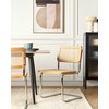 Beliani 2 valgomojo kėdžių komplektas CORDOVA rotango šviesiai rudas