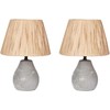 Beliani Rinkinys 2 stalinės lempos ARWADITO Ceramics Saw