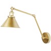 Sieninis šviestuvas Beliani Rinkinys 2 lamp ściennych NARVA Regulowana Metal Auksinis