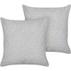 Beliani Rinkinys 2 dekoratyvinės pagalvės LEUZEA Boucle 45 x 45 cm Saw Unity