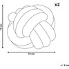Beliani Rinkinys 2 dekoratyvinės pagalvės MALNI Boucle 19 x 19 cm Saw Unity