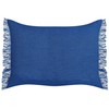 Beliani Rinkinys 2 dekoratyvinės pagalvės MABA Medvilnė 50 x 35 cm Navy Mėlyna Solid