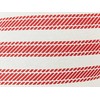 Beliani Rinkinys 2 dekoratyvinės pagalvės RUBIA Medvilnė 45 x 45 cm Raudona Striped