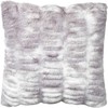Beliani Rinkinys 2 MACODES dekoratyvinės pagalvės Dirbtinis kailis 45 x 45 cm Šviesiai pilka Solids