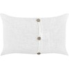 Beliani Rinkinys 2 BANORI lininės dekoratyvinės pagalvės 30 x 50 cm Baltas Solid