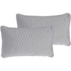 Beliani Rinkinys 2 dekoratyvinės pagalvės MOTARI Velvet 30 x 50 cm Kamuolys Geometrinis raštas