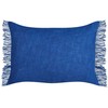 Beliani Rinkinys 2 dekoratyvinės pagalvės MABA Medvilnė 50 x 35 cm Navy Mėlyna Solid