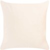 Beliani Rinkinys 2 dekoratyvinės pagalvės YARROW Velvet 45 x 45 cm Kremas Geometrinis raštas