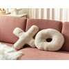 Beliani Rinkinys 2 HESPERIS Boucle Kremas Solid Cushions
