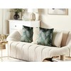 Beliani 2 Velour dekoratyvinių pagalvių rinkinys sąraše 45 x 45 cm žalios FREESIA