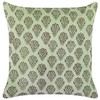 Beliani Rinkinys 2 dekoratyvinės pagalvės RUNGIA Velvet 45 x 45 cm Žalias Gėlių raštas