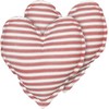 Beliani Rinkinys 2 dekoratyvinės pagalvės RUBIA Medvilnė 45 x 45 cm Raudona Striped