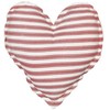 Beliani Rinkinys 2 dekoratyvinės pagalvės RUBIA Medvilnė 45 x 45 cm Raudona Striped