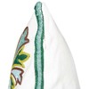 Beliani Rinkinys 2 dekoratyvinės pagalvės ELANITE Medvilnė 45 x 45 cm Žalias Rytų raštas