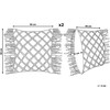Beliani 2 dekoratyvinių pagalvių rinkinys makro 40 x 40 cm rožinė YANIKLAR