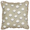 Beliani Rinkinys 2 dekoratyvinės pagalvės PSILOTALES Medvilnė 45 x 45 cm Kremas Gėlių raštas
