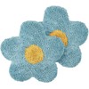 Beliani Rinkinys 2 dekoratyvinės pagalvės SORREL Medvilnė 30 x 30 cm Mėlyna Flower