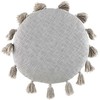 Beliani Rinkinys 2 dekoratyvinės pagalvės MADIA Medvilnė 45 x 45 cm Pilka Solid