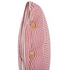 Beliani Rinkinys 2 dekoratyvinės pagalvės AALITA Medvilnė 45 x 45 cm Raudona Striped