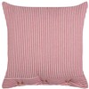 Beliani Rinkinys 2 dekoratyvinės pagalvės AALITA Medvilnė 45 x 45 cm Raudona Striped