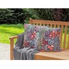 Beliani 2 gėlių sodo pagalvėlės 45 x 45 cm įvairiaspalvės CASTELARO