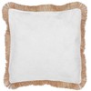 Beliani Rinkinys 2 dekoratyvinės pagalvės AGRIMONY 45 x 45 cm Kremas Rytų raštas
