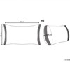 Beliani Rinkinys 2 dekoratyvinės pagalvės BOATH 30 x 50 cm Kremas Solid