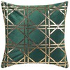 Shumee Beliani Rinkinys 2 pagalvėlės CASSIA 45 x 45 cm tamsiai žalias geometrinis raštas