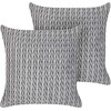 Beliani Rinkinys 2 dekoratyvinės pagalvės ECLIPTA 45 x 45 cm Ball Solid