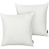 Beliani Rinkinys 2 SENECIA Boucle pagalvėlės 45 x 45 cm beveik baltos kietos