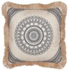 Beliani Rinkinys 2 dekoratyvinės pagalvės AGRIMONY 45 x 45 cm Juodas Rytų raštas