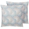 Beliani Rinkinys 2 dekoratyvinės pagalvės PRIMROSE 45 x 45 cm Mėlynas Ikat