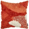 Beliani Rinkinys 2 poduszek dekoracyjnych SAGENIA Medvilnė 45 x 45 cm Oranžinė Wzór abstrakcyjny