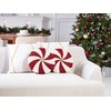 Beliani Rinkinys 2 poduszek dekoracyjnych SWIRL CANDY Boucle 40 x 40 cm Raudona