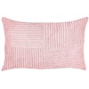 Beliani Rinkinys 2 dekoratyvinės pagalvės MILLET Velvetas 30 x 50 cm Rožinis Geometrinis raštas