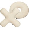 Beliani Rinkinys 2 HESPERIS Boucle Kremas Solid Cushions