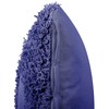 Beliani Lumarko 2 dekoratyvinės kuokštinės medvilnės pagalvės 45 x 45 cm violetinės spalvos RHOEO!