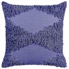 Beliani Lumarko 2 dekoratyvinės kuokštinės medvilnės pagalvės 45 x 45 cm violetinės spalvos RHOEO!