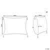 Beliani Lumarko 2 dekoratyvinės pagalvės geometrinio modelio 30 x 50 cm baltos su juoda SCHEFFLERA!